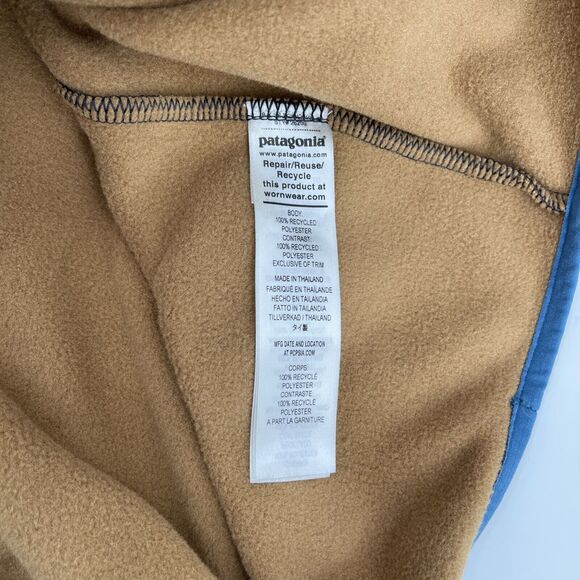 Patagonia Microdini Half Zip Pullover Mens XXL Black Brown Style 26200 - Picture 6 of 8